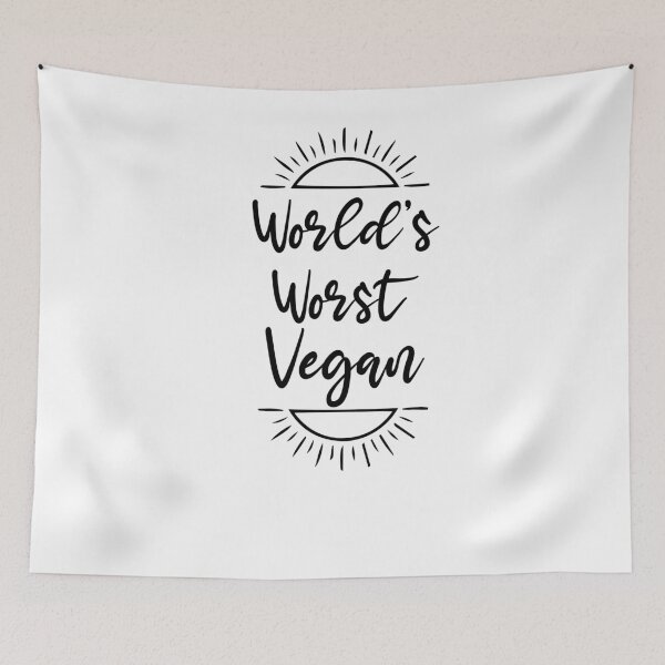 Item preview, World's Worst Vegan shirt, Vegan life, fit life, carnivore, meat eater, funny tee designed and sold by Noussairox.