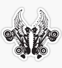 Roller Derby Skates With Wings Sticker