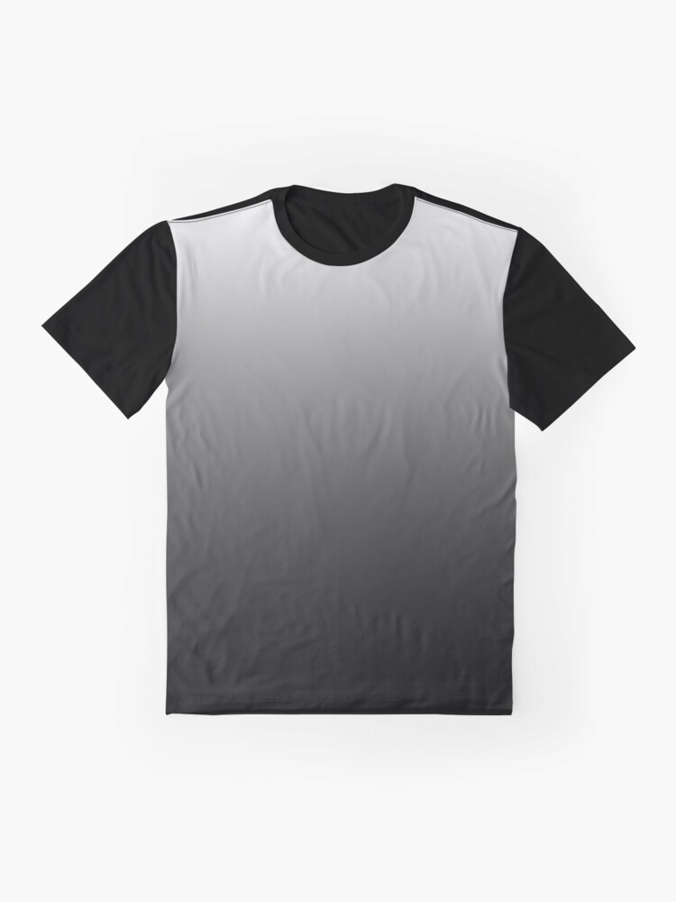 Sad Emo Shadow Grey & White Ombre Gradient Shirt