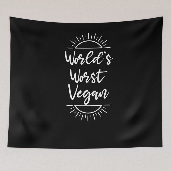 Item preview, World's Worst Vegan shirt, Vegan life, fit life, carnivore, meat eater, funny tee designed and sold by Noussairox.