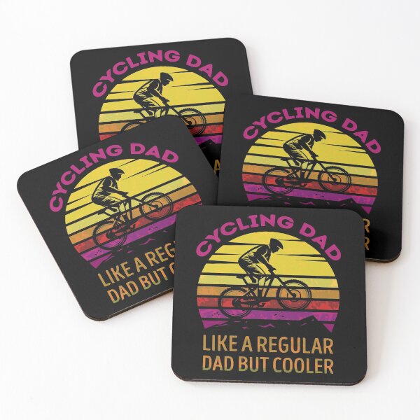 Item preview, Cycling Dad Like A Regular Dad But Cooler | Funny Vintage Cyclist Father's Day Gift designed and sold by BeYourOwnHero.