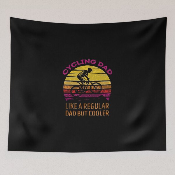 Item preview, Cycling Dad Like A Regular Dad But Cooler | Funny Vintage Cyclist Father's Day Gift designed and sold by BeYourOwnHero.