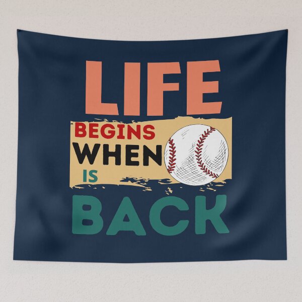 Item preview, Life Begins when Baseball Is back designed and sold by Combistudios.