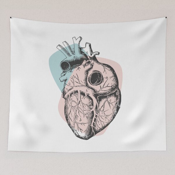 Item preview, Anatomical Heart • Pastel Pink & Blue • Pastel Goth designed and sold by Rike Mayer.
