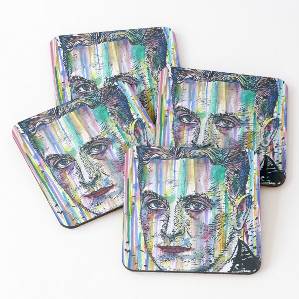 Item preview, F. SCOTT FITZGERALD watercolor and ink portrait.1 designed and sold by lautir.