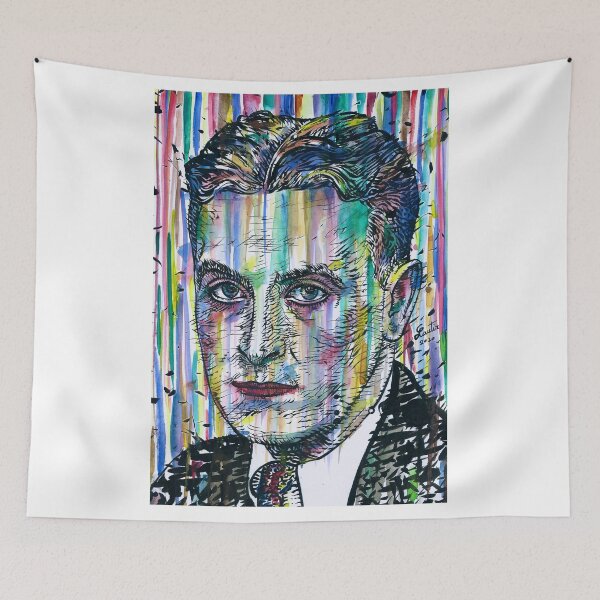 Item preview, F. SCOTT FITZGERALD watercolor and ink portrait.1 designed and sold by lautir.