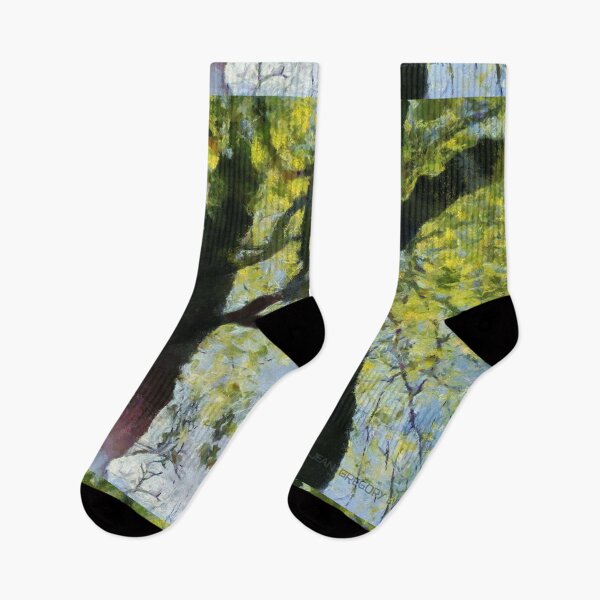 Item preview, Springtime Morning With Twin Forest Trees  designed and sold by Jean Gregory Evans.