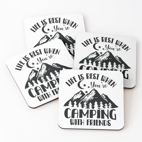 Item preview, Life is best when you're camping with friends designed and sold by Brian Kroijer.
