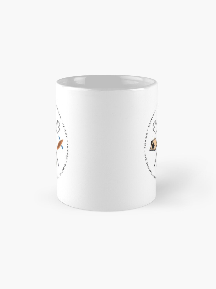 Alternate view of Campground Bonfire Marshmallow Rowboat Oar Lodge. Mug