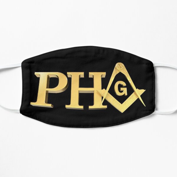 Freemason Prince Hall PHA Gold Square & Compass Masonic Prince Hall Mask