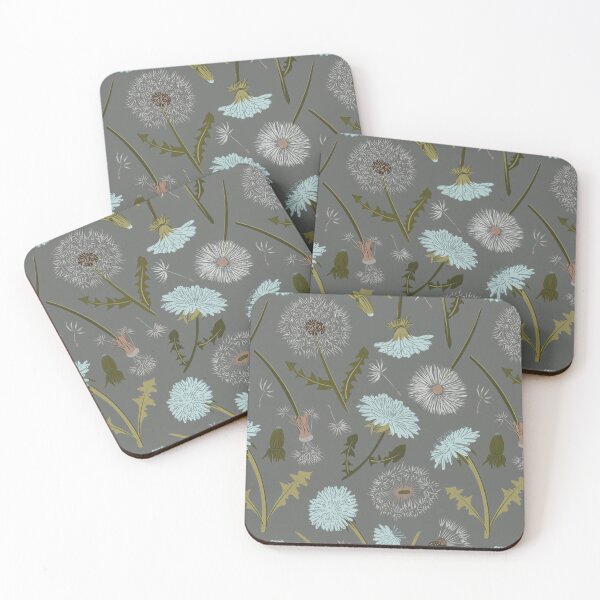 Item preview, Grey & Light Blue Dandelions designed and sold by StudioPosies.