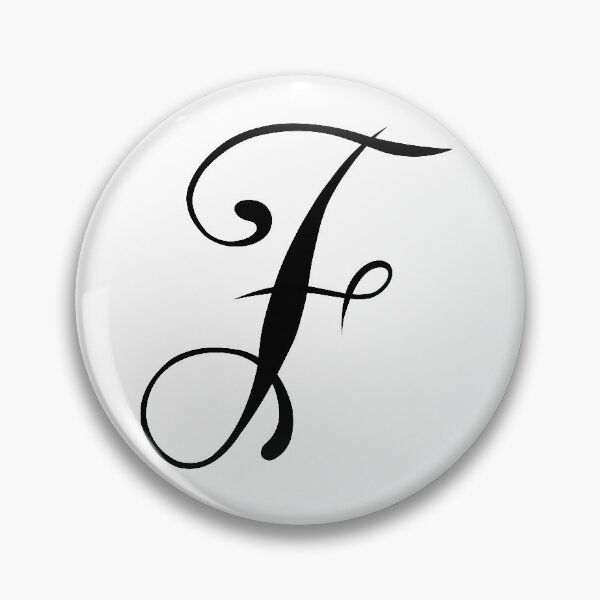 Item preview, Calligraphy Letter Initial F designed and sold by ByJezie.