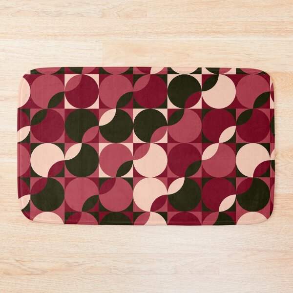 Item preview, midcentury bold circles (cherry cream) designed and sold by quinnhopp.