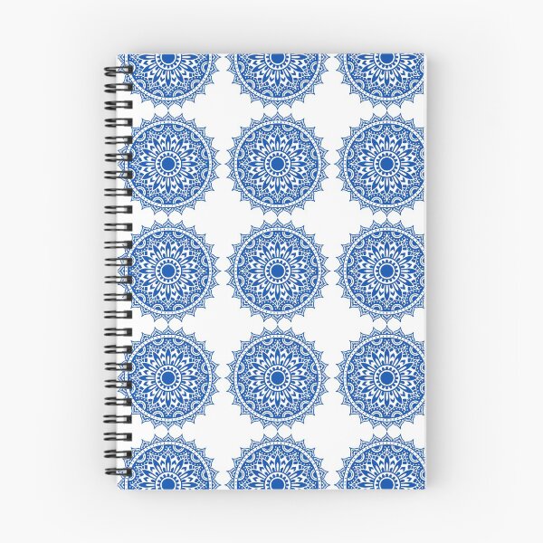 Item preview, Blue chequered mandala designed and sold by Randoprint.