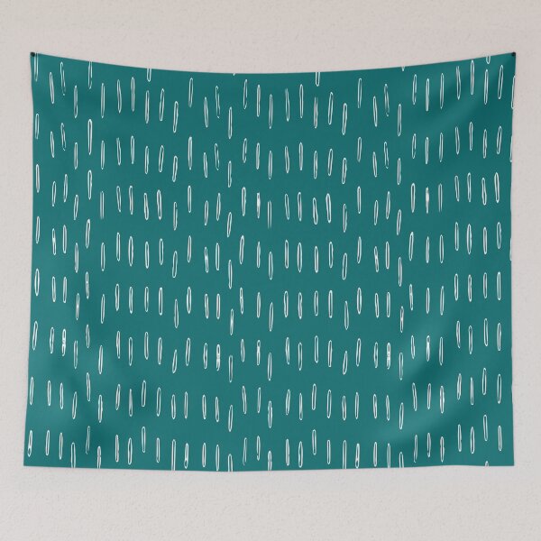 Item preview, Boho Raindrops, Abstract Art, Teal Green designed and sold by meggydesigns.