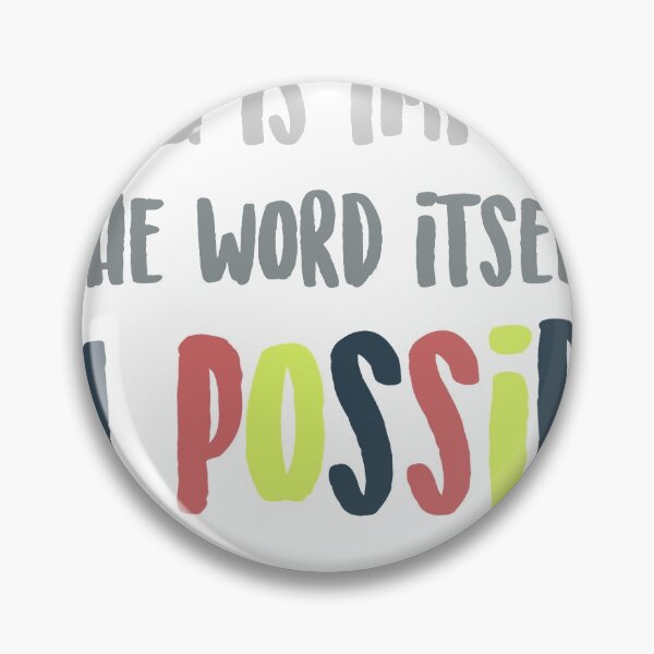 Item preview, nothing is impossible designed and sold by norcalkara.