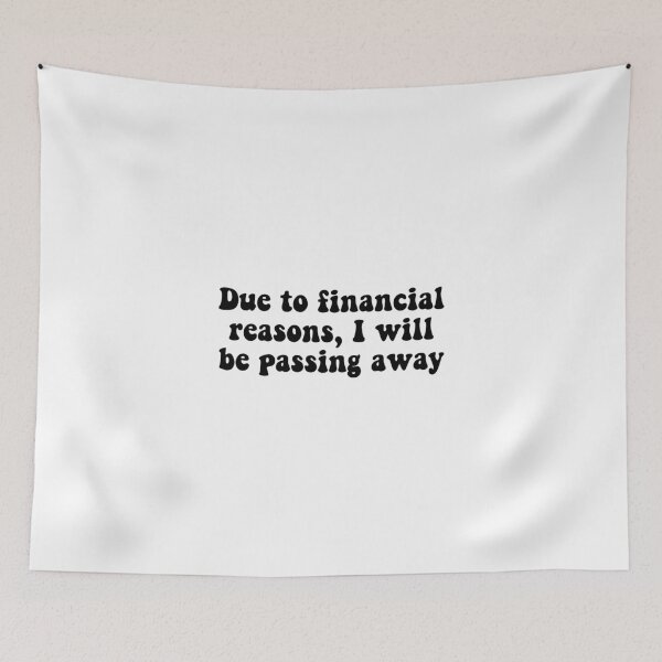 Item preview, Financial Passing black designed and sold by Hannah Marland.
