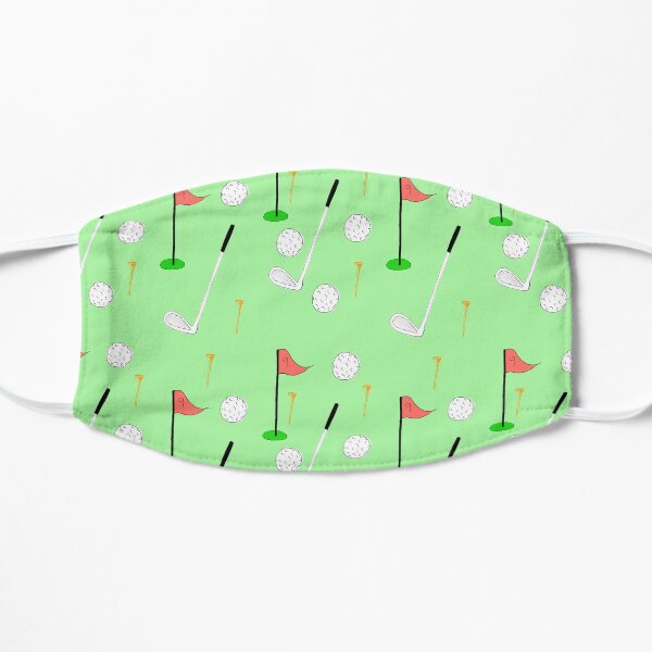 Golf motif face mask Flat Mask