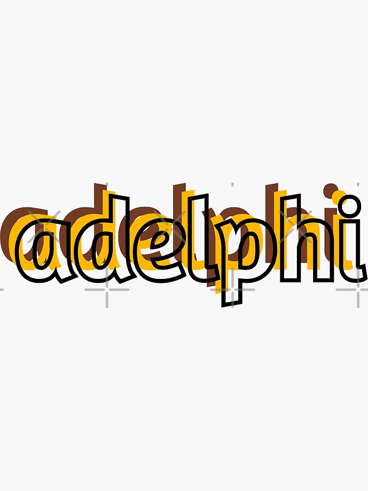 Adelphi Sticker By Gabby219 Redbubble