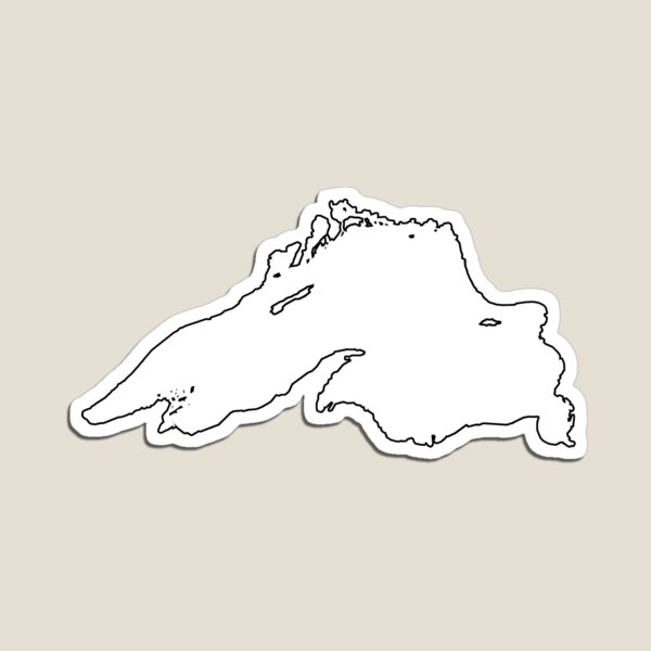 Lake Superior | Minnesota-Shaped Jumbo Fridge Magnet