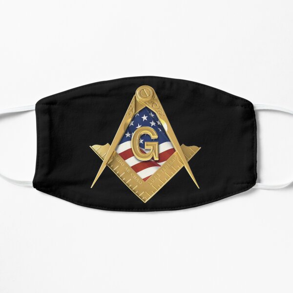 USA American Flag Gold Square /& Compass Freemason Shirt Masonic Shirt