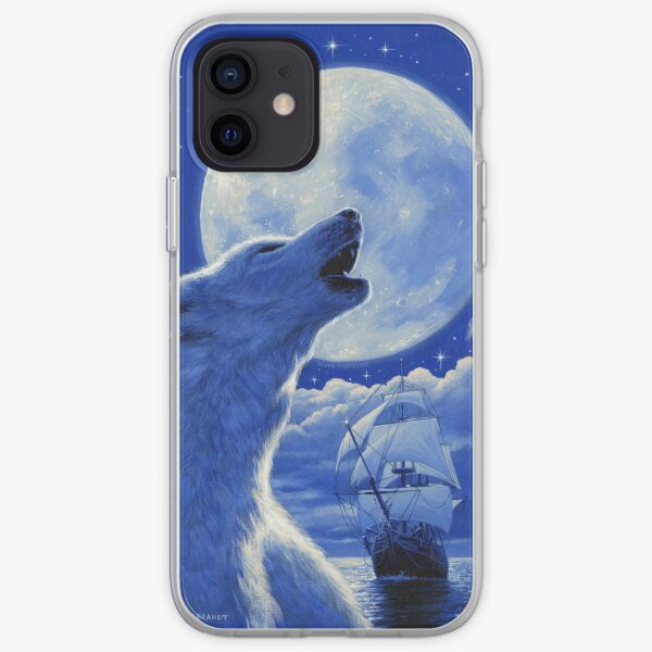 White Wolf - Art by Greg Hildebrandt iPhone Soft Case