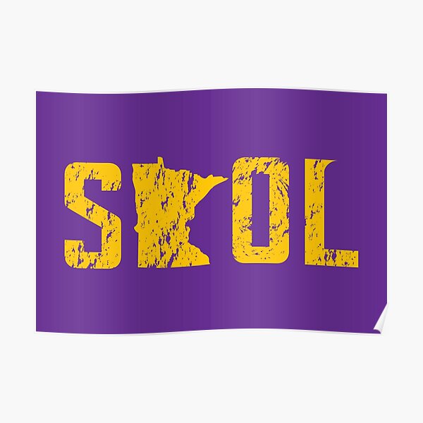 Minnesota Vikings Skol Helmet Poster for Sale by originalnickb