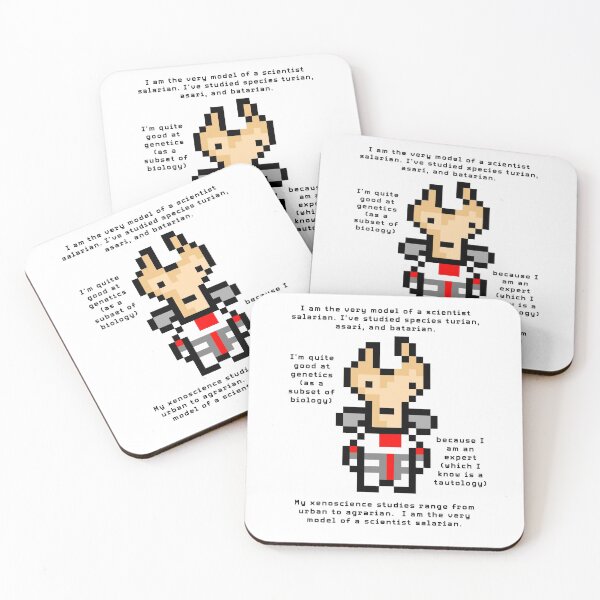 Item preview, Mass Effect Pixel Art - Mordin - I Am The Very Model of a Scientist Salarian designed and sold by DesignsByToni.