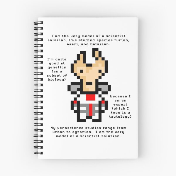 Item preview, Mass Effect Pixel Art - Mordin - I Am The Very Model of a Scientist Salarian designed and sold by DesignsByToni.