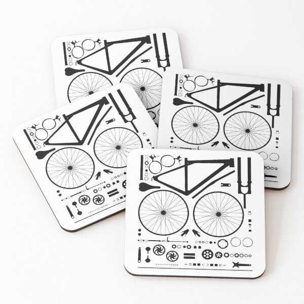 Item preview, Bike Parts (black) designed and sold by tomekp14.