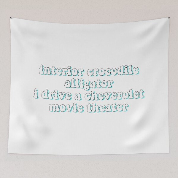 Item preview, interior crocodile alligator I drive a Chevrolet movie theater designed and sold by Designed By Rachel.