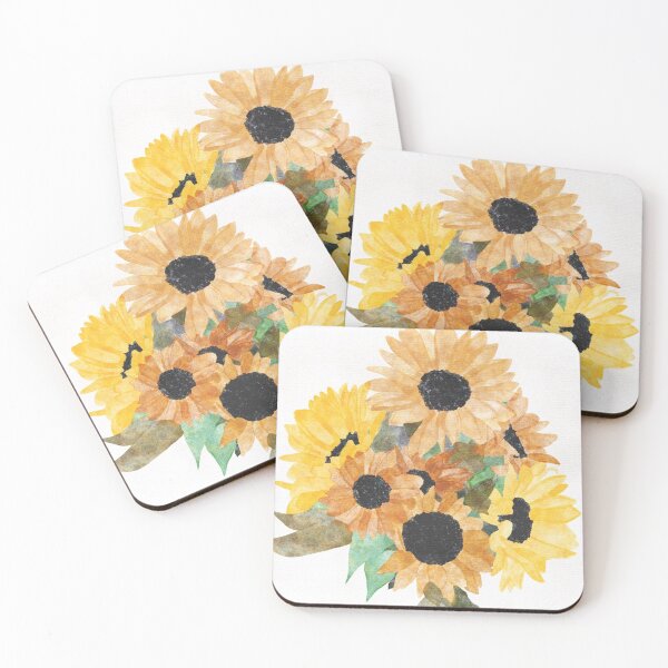 Item preview, watercolor sunflower print designed and sold by francoiskiley.