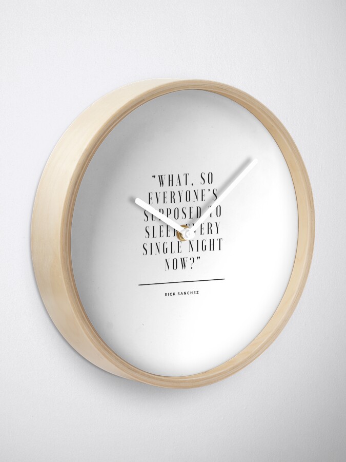 Alternate view of Rick and Morty - Sleep every night? Clock