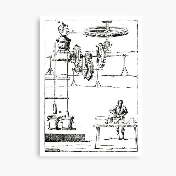 Ancient Steam Machine Canvas Print