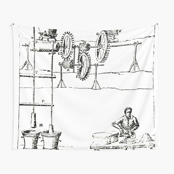 Ancient Steam Machine Tapestry