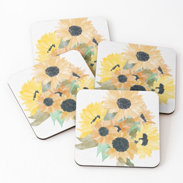 Item preview, sunflower watercolor print 2 designed and sold by francoiskiley.