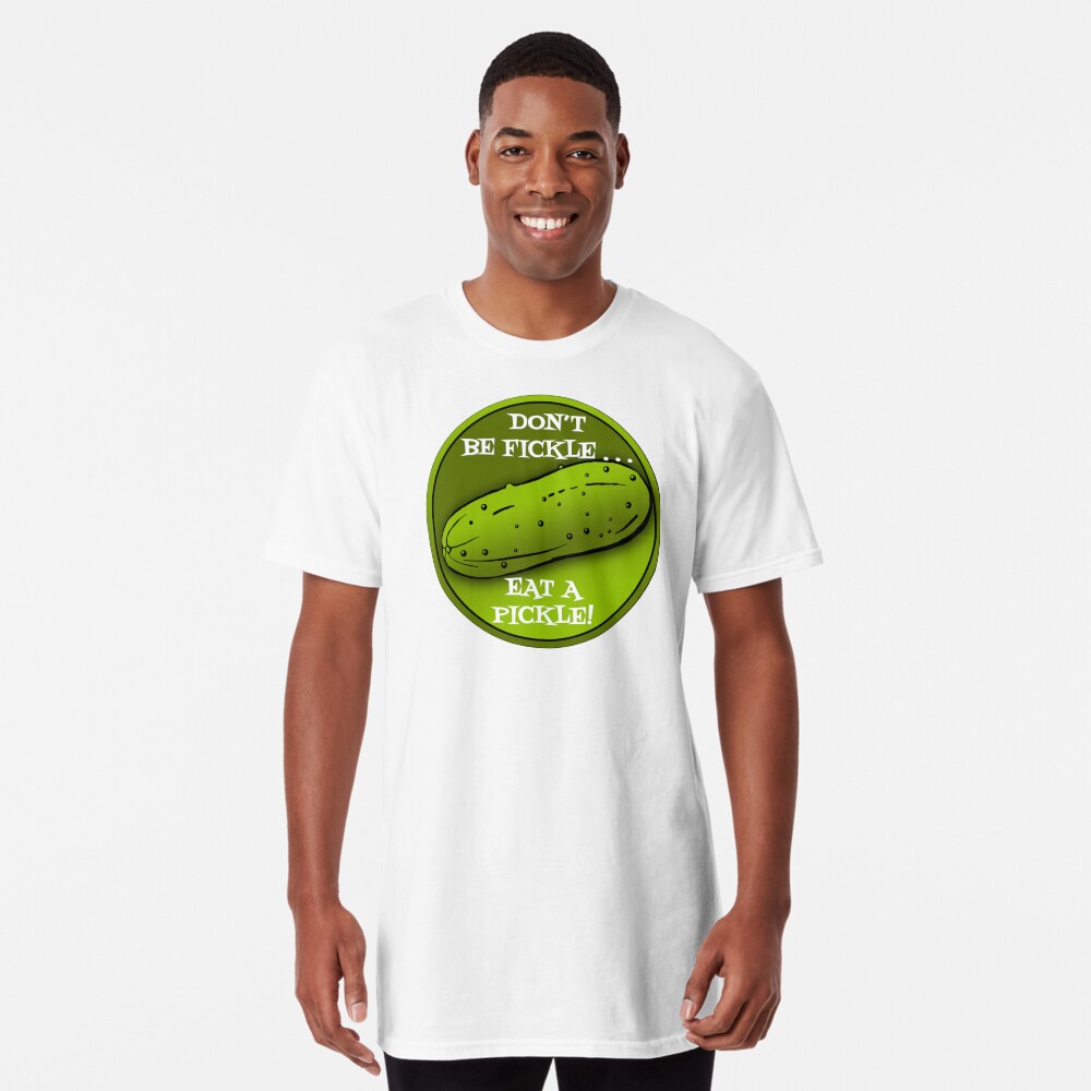 Don't be Fickle, Eat a Pickle, Mens Womens Funny Pickle Gifts Art Board  Print for Sale by VagabondTees