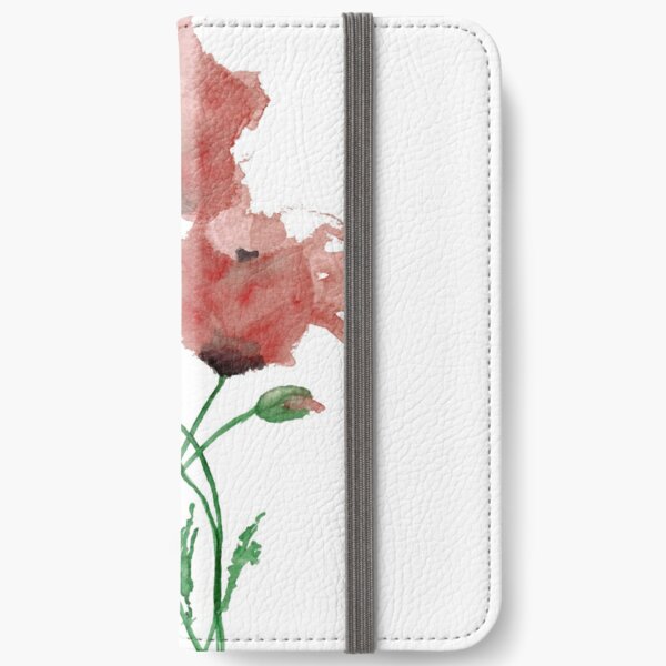 Mohnblüten iPhone Flip-Case
