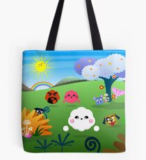Happy Colorful Planet 01 Tote Bag