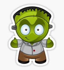 Frankenstein Monster Boy Smiling Sticker