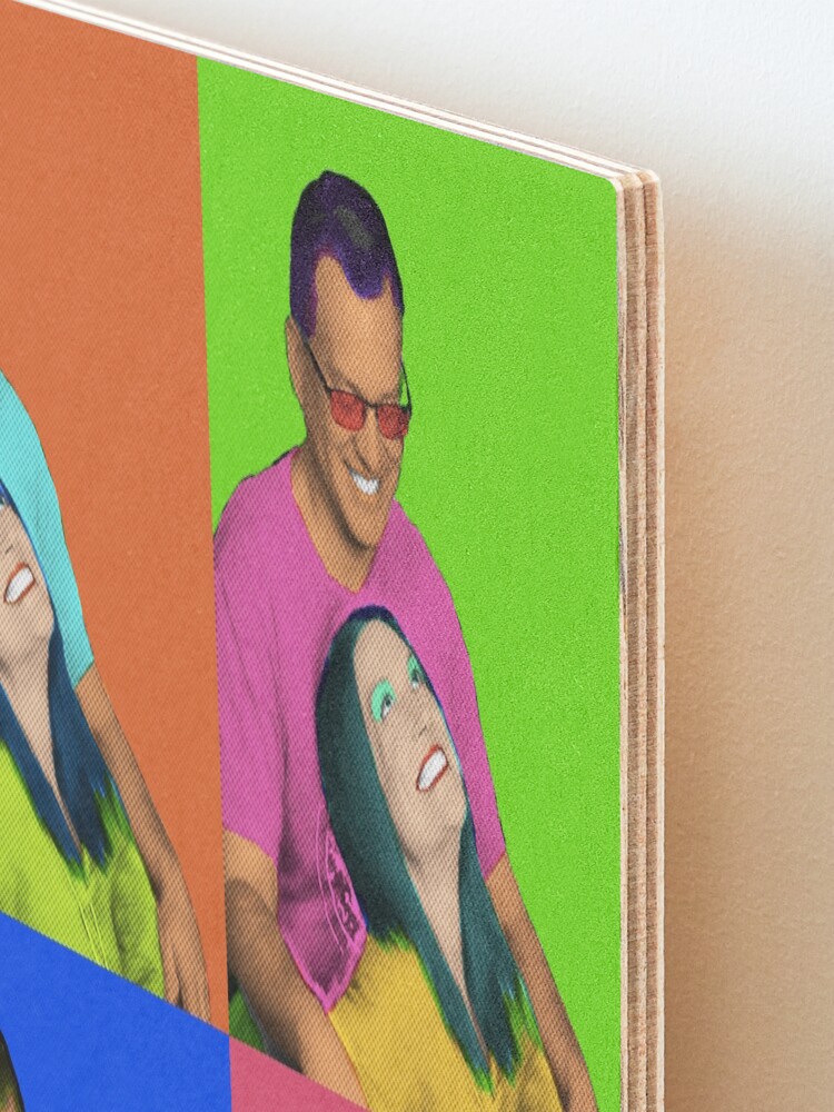 Alternate view of Custom Andy Warhol's style portrait Mounted Print