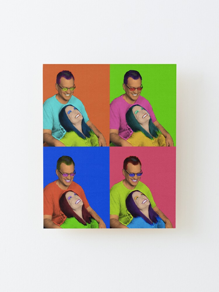 Alternate view of Custom Andy Warhol's style portrait Mounted Print