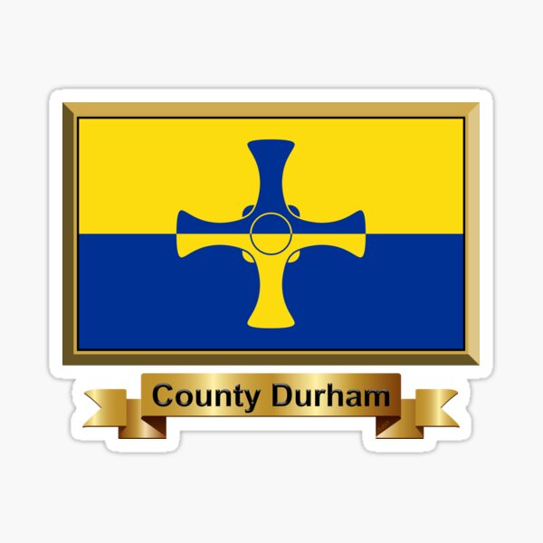 Item preview, County Durham Flag Gifts, Stickers & Products (N) designed and sold by mpodger.