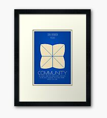 Community - Minimalist Movie Posters Framed Print