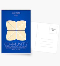Community - Minimalist Movie Posters Postcards