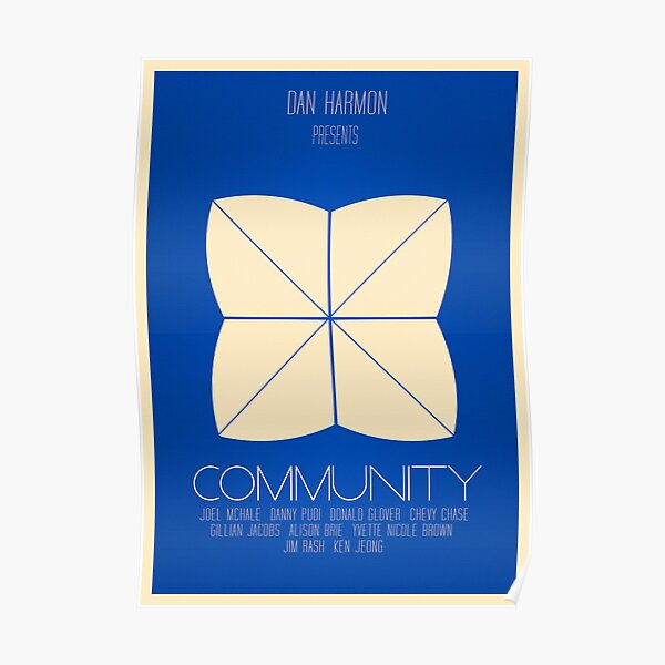 Community - Minimalist Movie Posters Poster