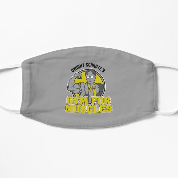 Dwight Schrute's Gym for Muscles Flat Mask