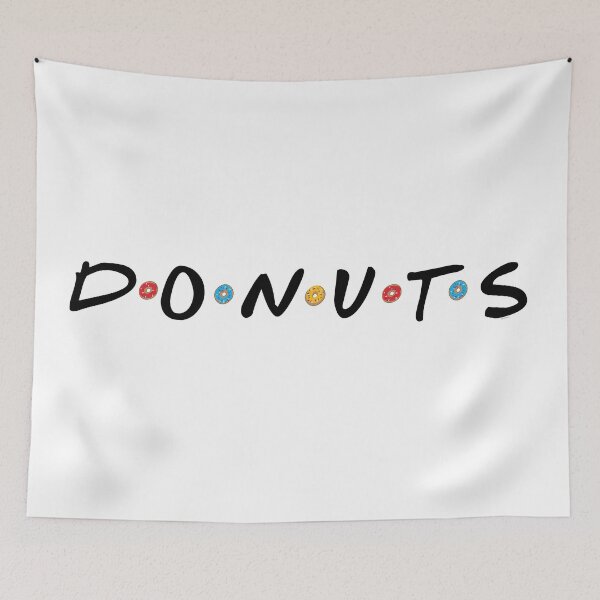 Item preview, Donuts Written In Black Font designed and sold by Frannotated.