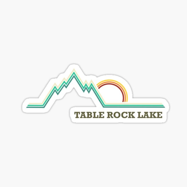Table Rock Lake Of The Ozarks Missouri Retro Vacation Sticki Sticker