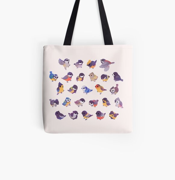 Little bird (Paridae) All Over Print Tote Bag